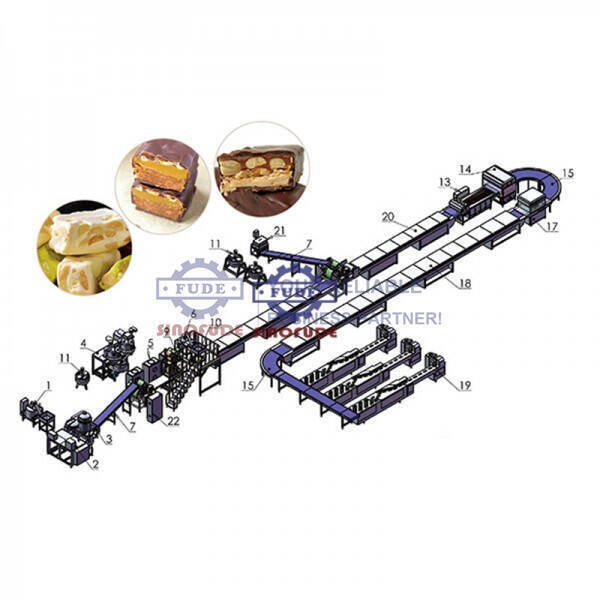 High-Tech Fully Automatic Nogar Bar/ Candy Bar Cereal Bar Line 0.5~0.8MPa