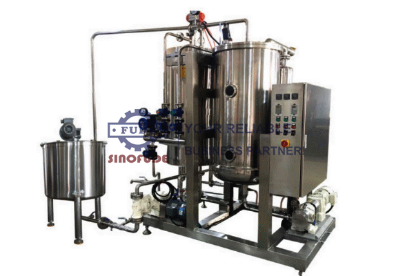PLC Automatically Controlled Advance Rasing Film Vacuum Cooker For Gummy Candy
