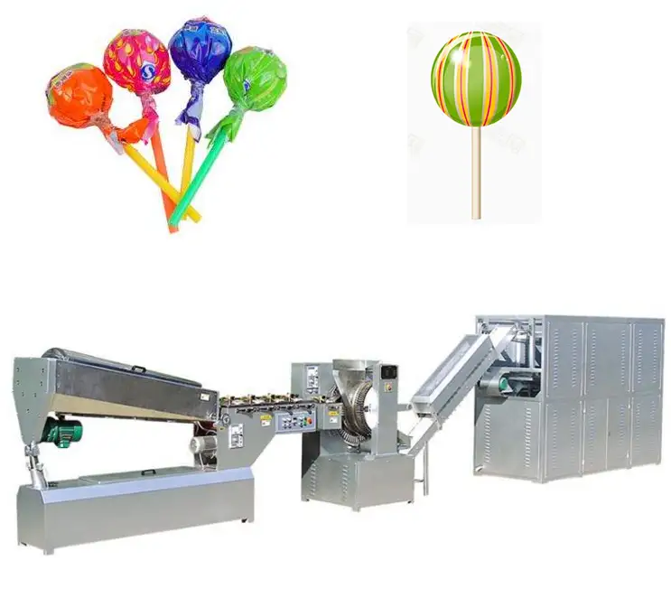 200-250kg/h No Pollution Flat Lollipop Making Machine With High Speed